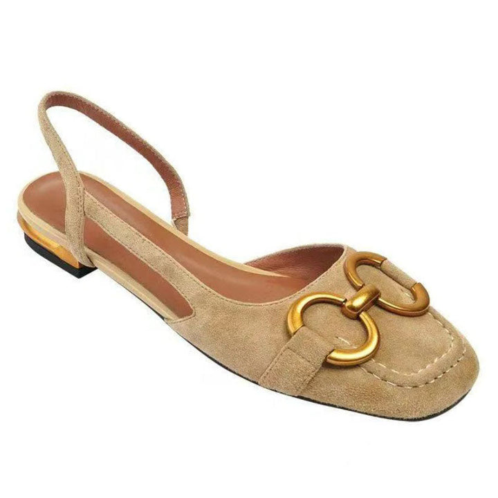 LUNA – Elegant Slingback Flats with Buckle