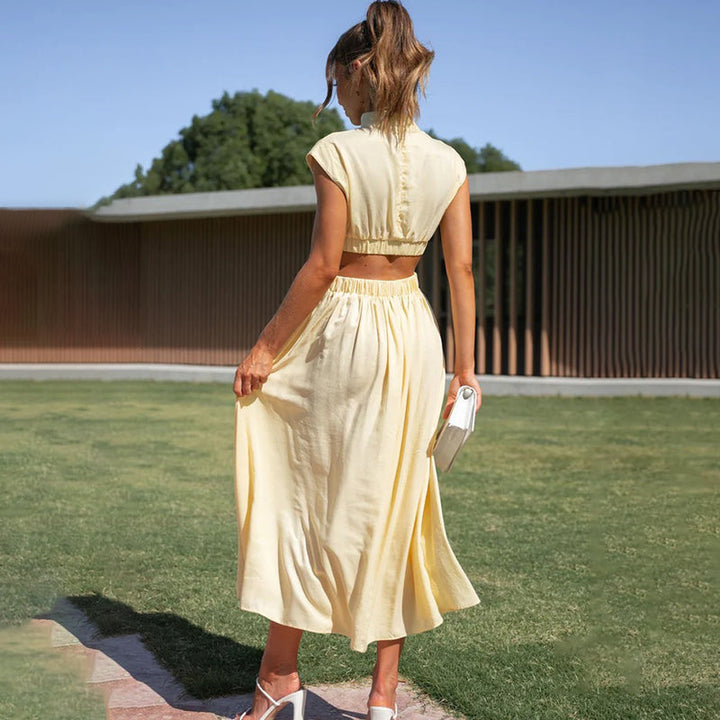 AYDA – Soft Cut-Out Midi Dress