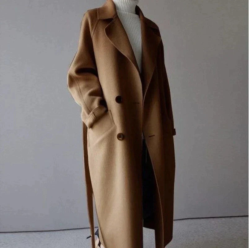 LEYLA – Longline Wool Trench Coat
