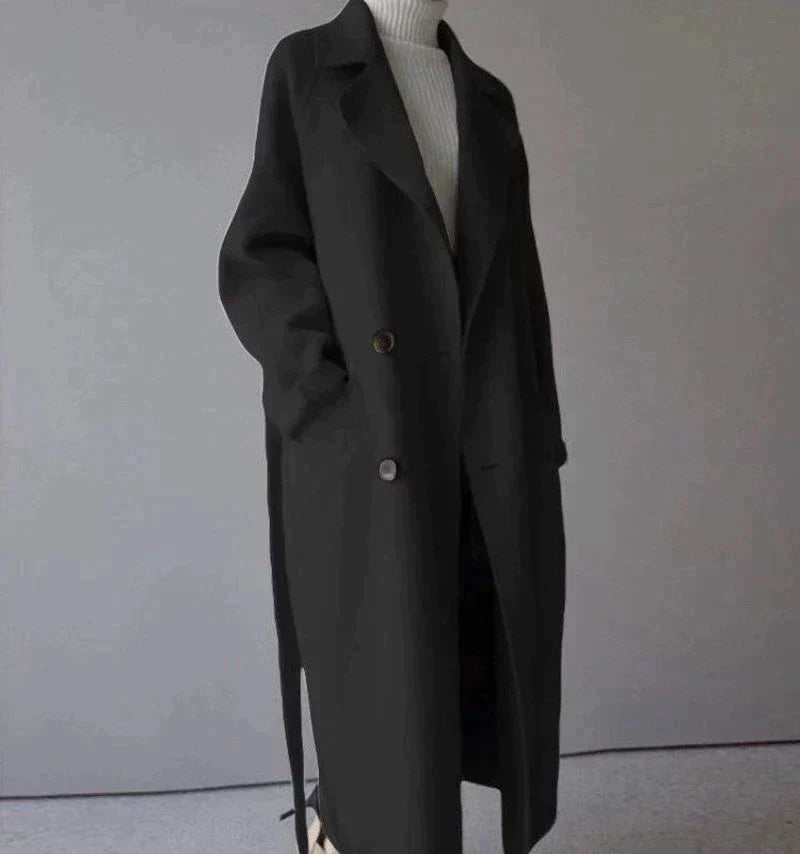 LEYLA – Longline Wool Trench Coat