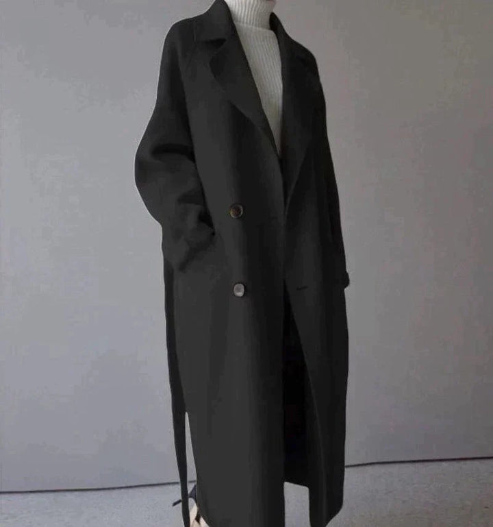 LEYLA – Longline Wool Trench Coat