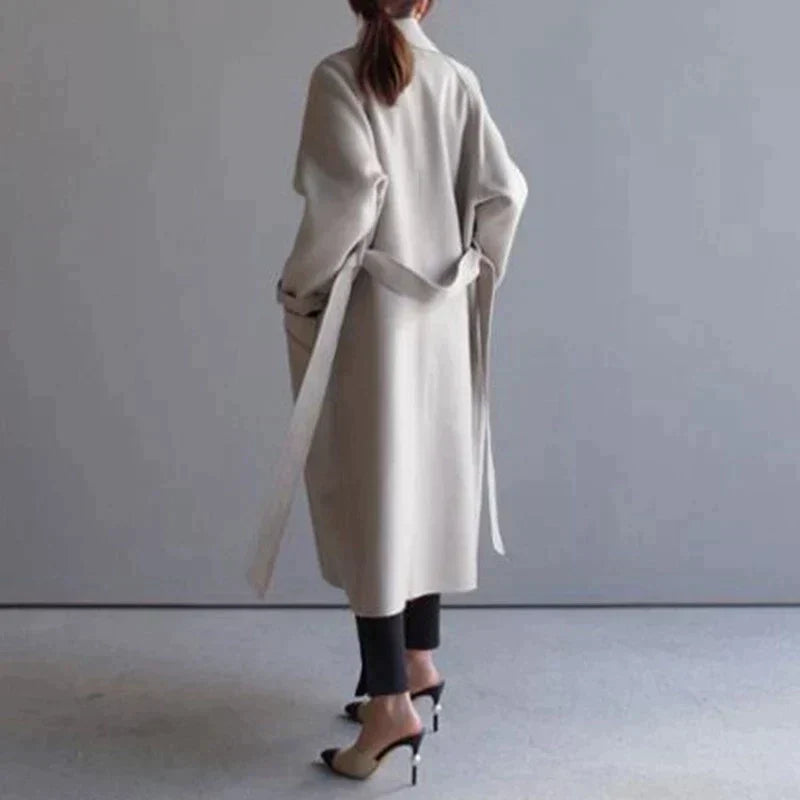 LEYLA – Longline Wool Trench Coat