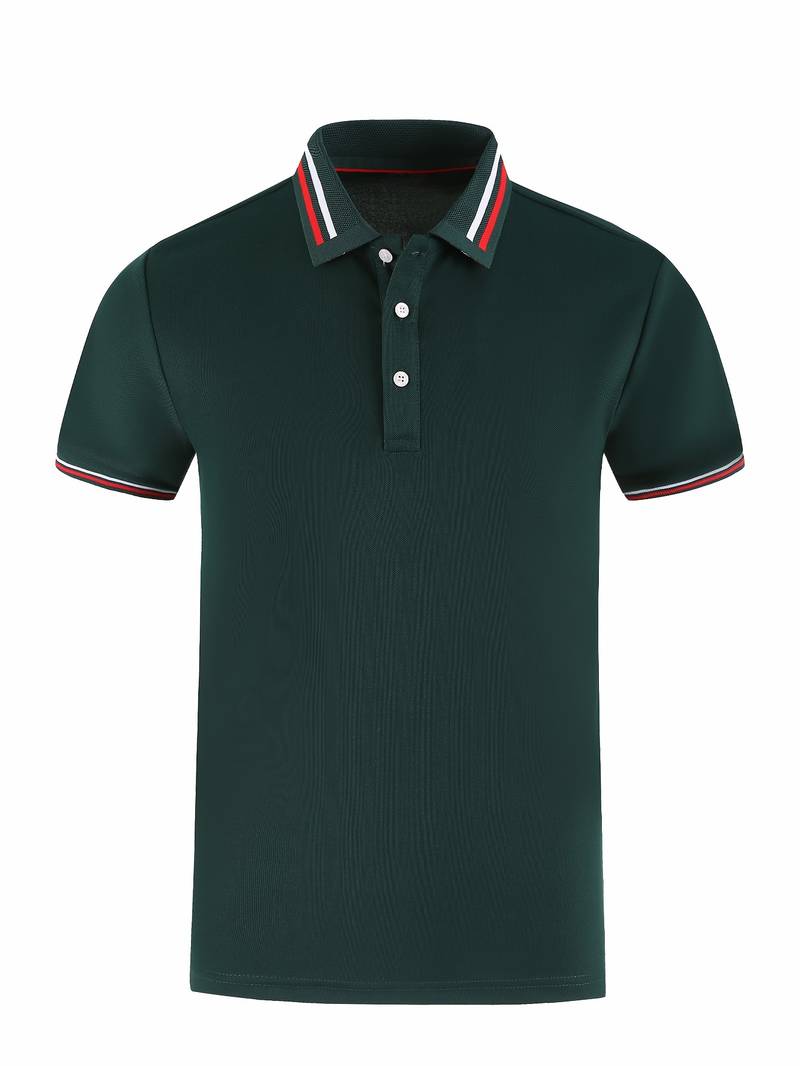 DASH - Men’s Striped Trim Polo Shirt