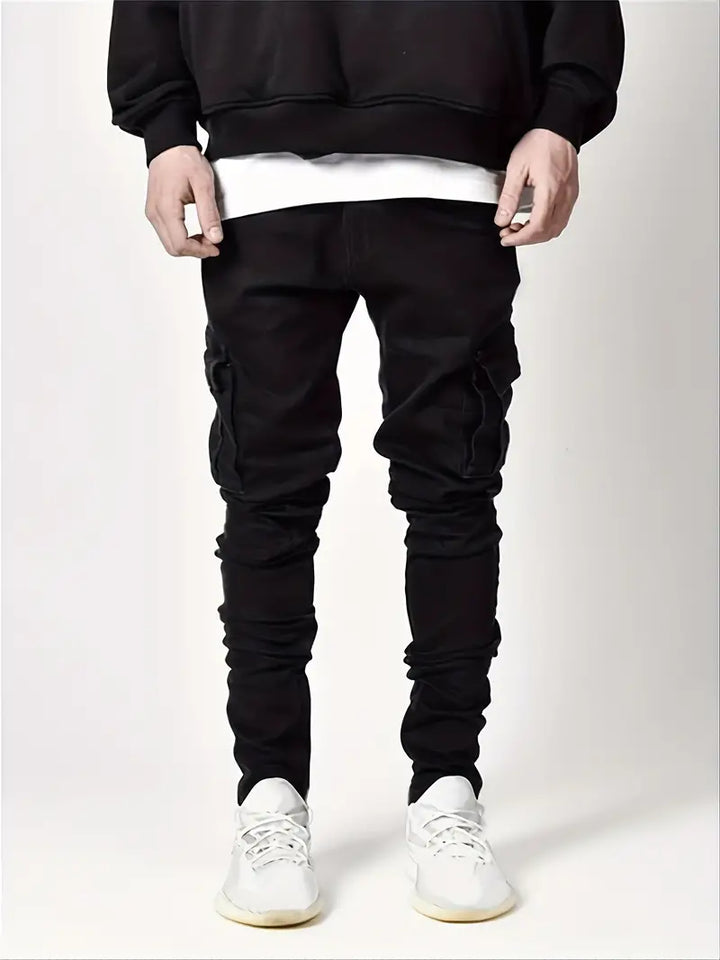 CORTEZ - Men's Skinny Fit Cargo Jeans