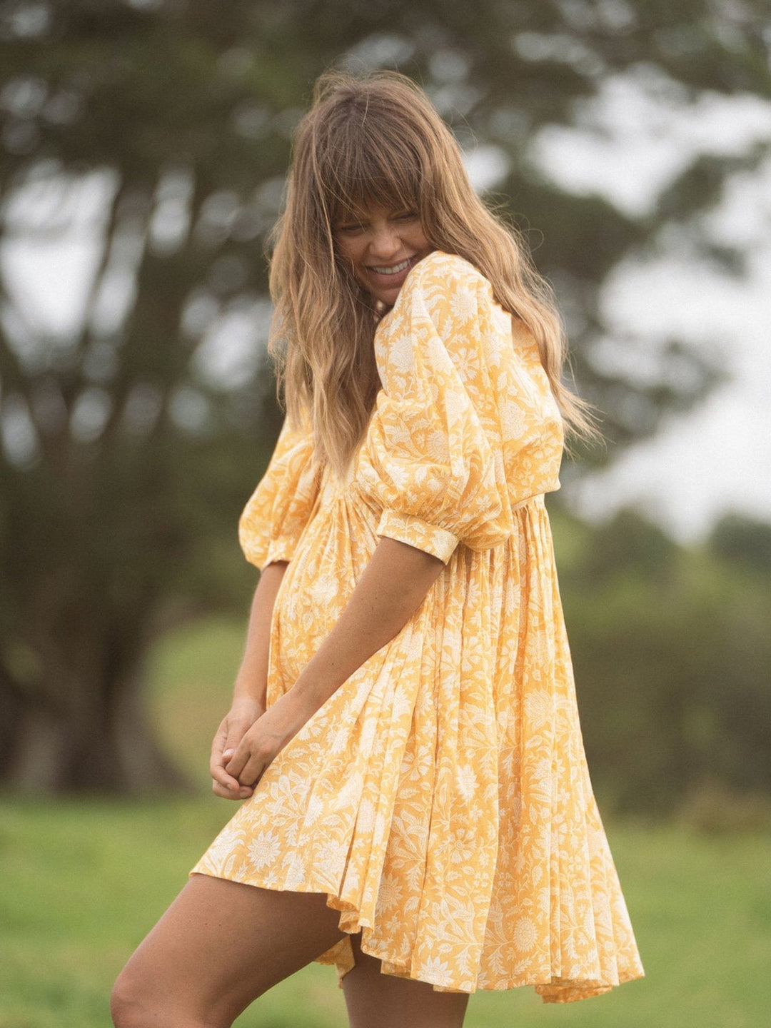 YUNE - Boho crochet-style mini dress