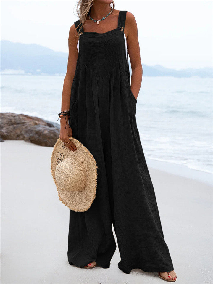 MARR-  Women's Loose-Fit Linen Jumpsuit