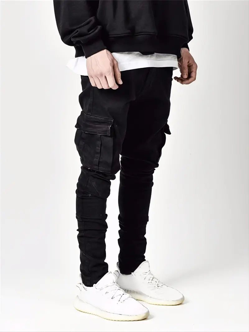 CORTEZ - Men's Skinny Fit Cargo Jeans