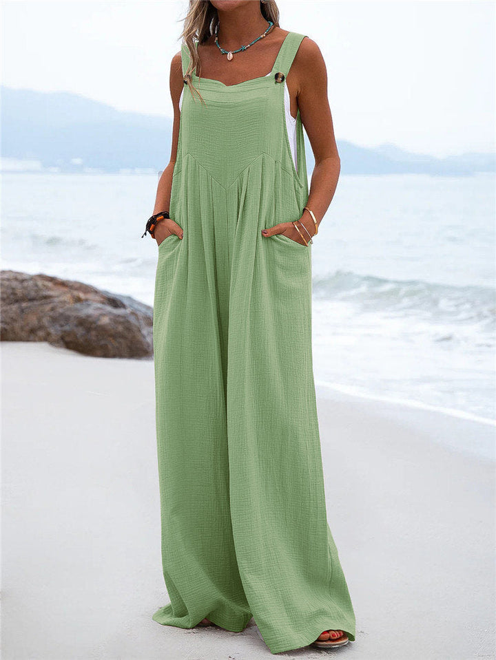 MARR-  Women's Loose-Fit Linen Jumpsuit