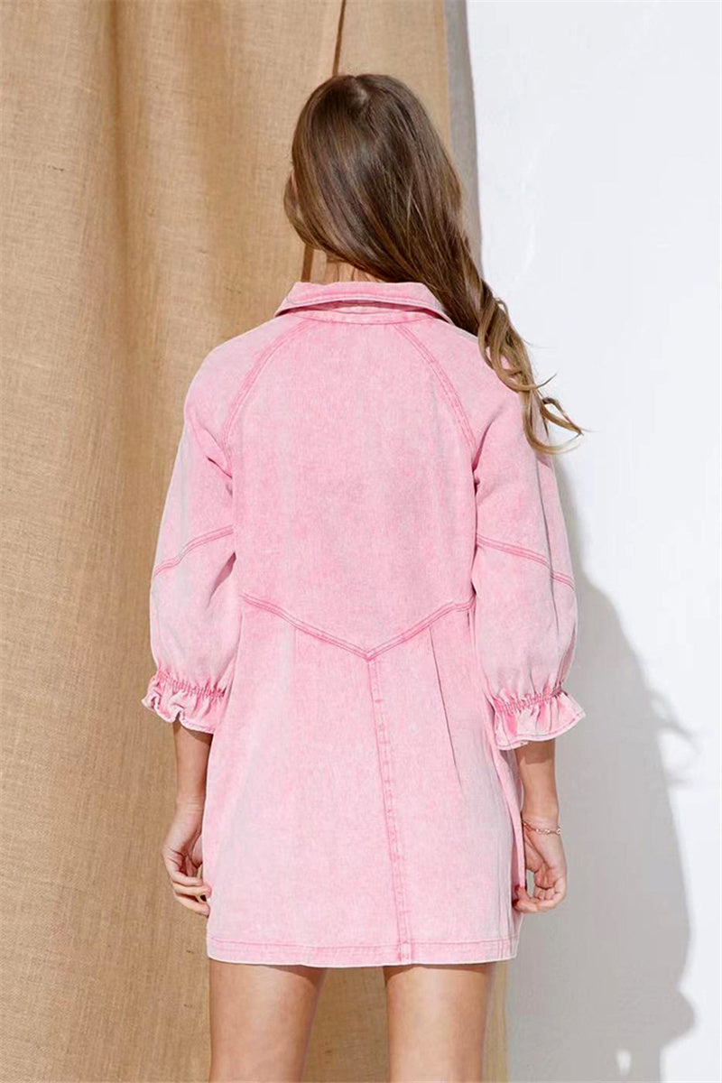 ISADOR – Button-Up Denim Dress