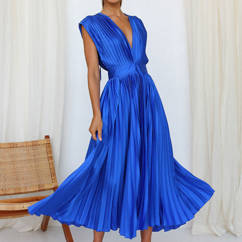 MELINA – Pleated Summer Dress