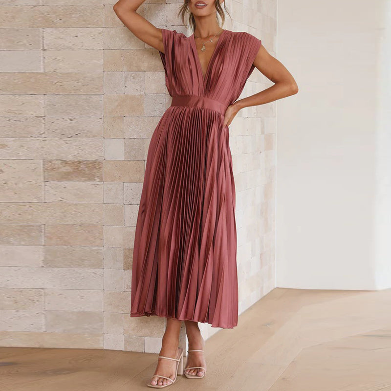 MELINA – Pleated Summer Dress