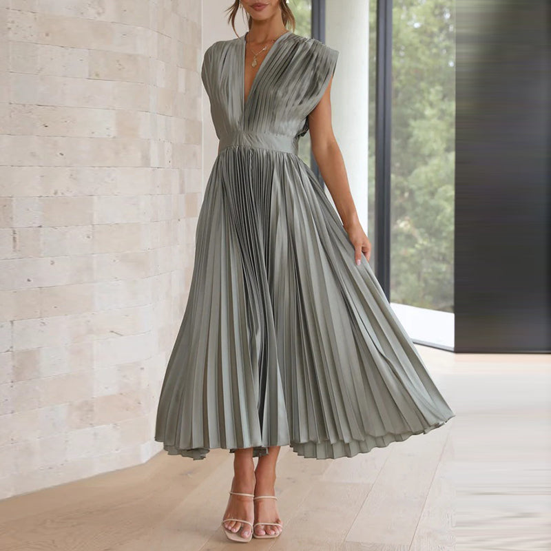 MELINA – Pleated Summer Dress