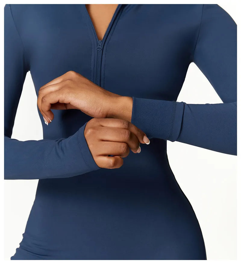 ACTIVE - Zip-Up Sports Jumpsuit for Women