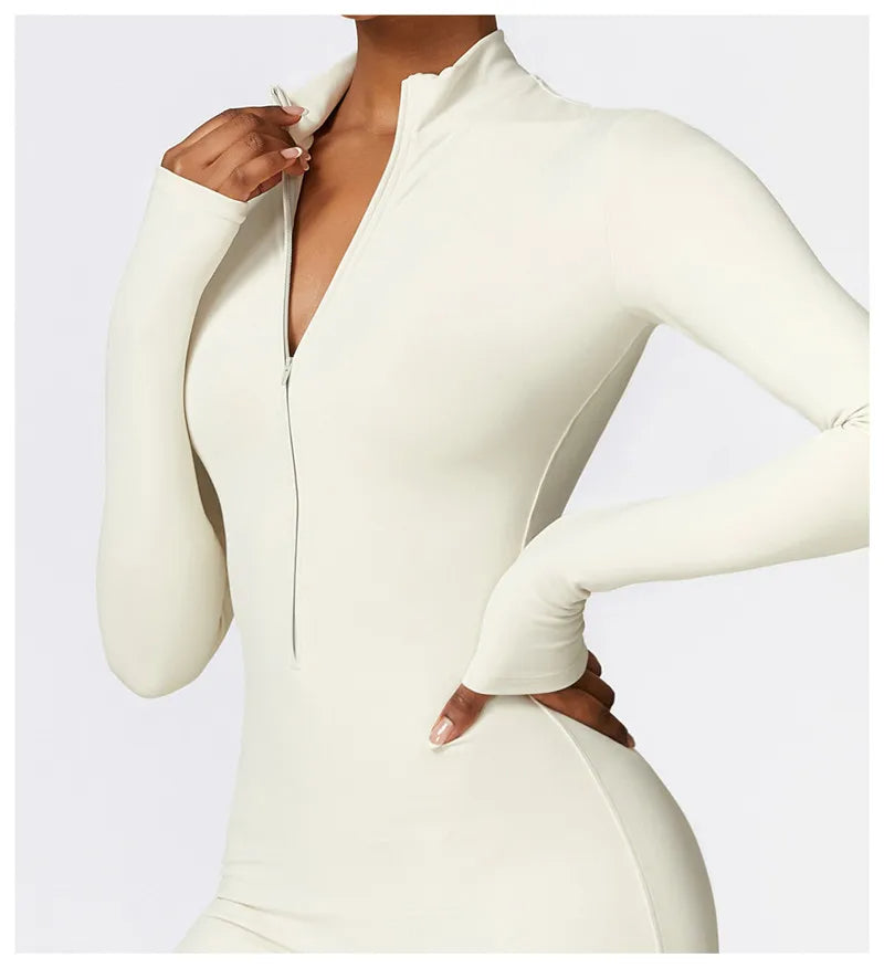 ACTIVE - Zip-Up Sports Jumpsuit for Women