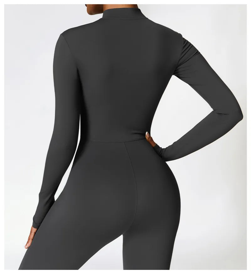 ACTIVE - Zip-Up Sports Jumpsuit for Women