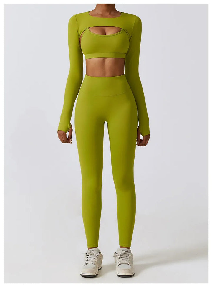 ACTIVE - 3-Piece Seamless Activewear Set for Women