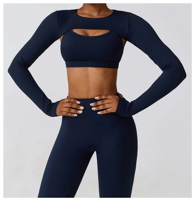 ACTIVE - 3-Piece Seamless Activewear Set for Women