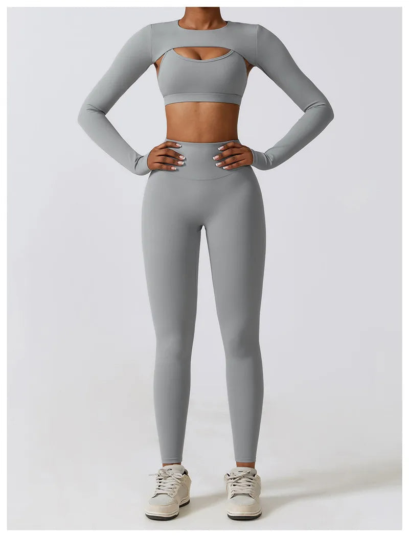 ACTIVE - 3-Piece Seamless Activewear Set for Women