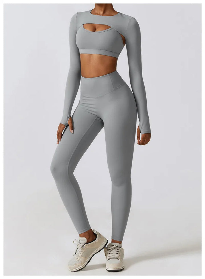 ACTIVE - 3-Piece Seamless Activewear Set for Women