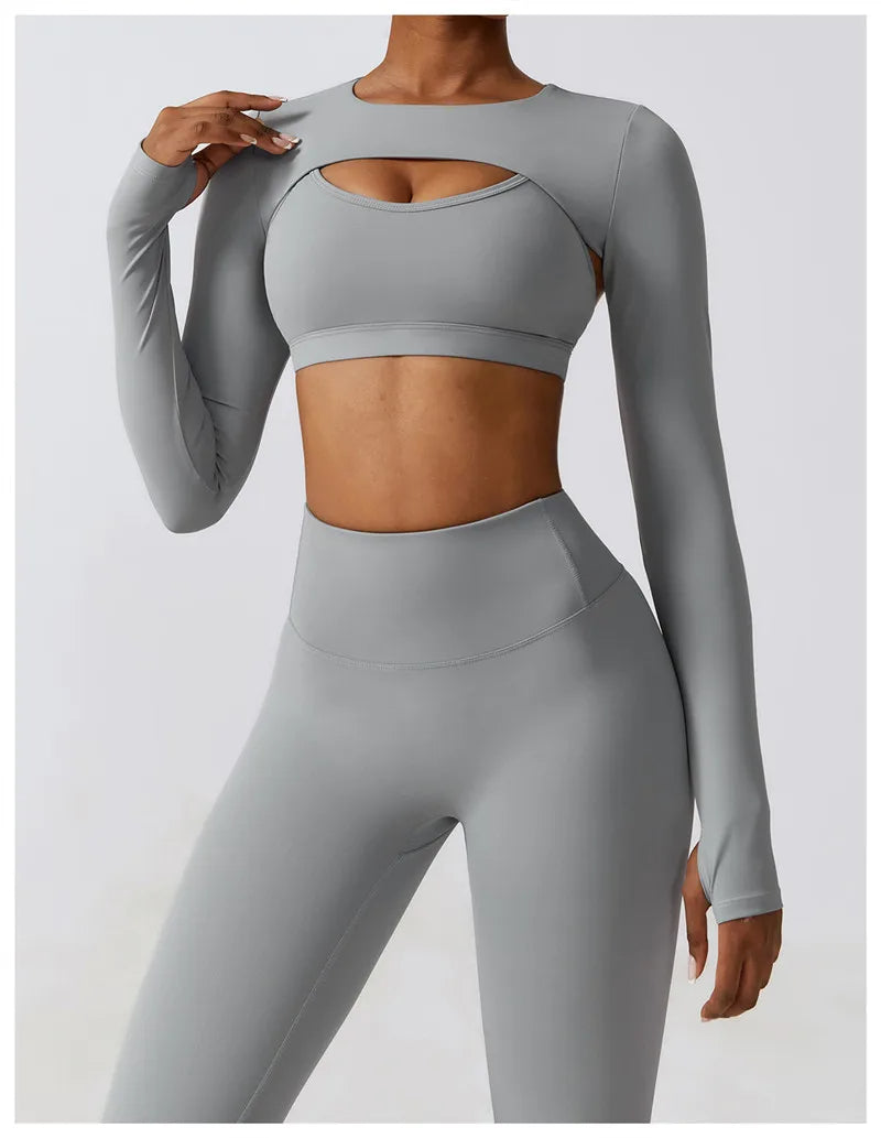 ACTIVE - 3-Piece Seamless Activewear Set for Women