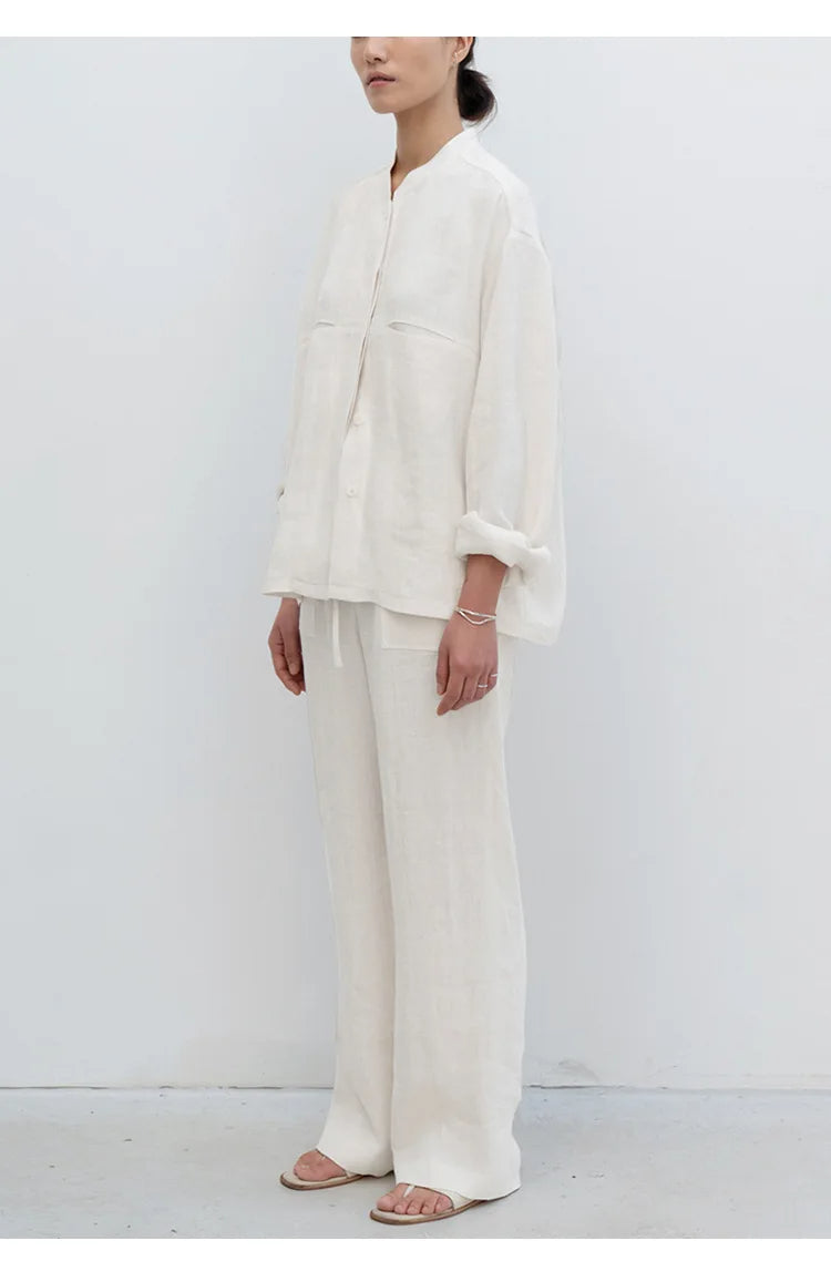 NOVAM – Women's Oversized Linen Shirt