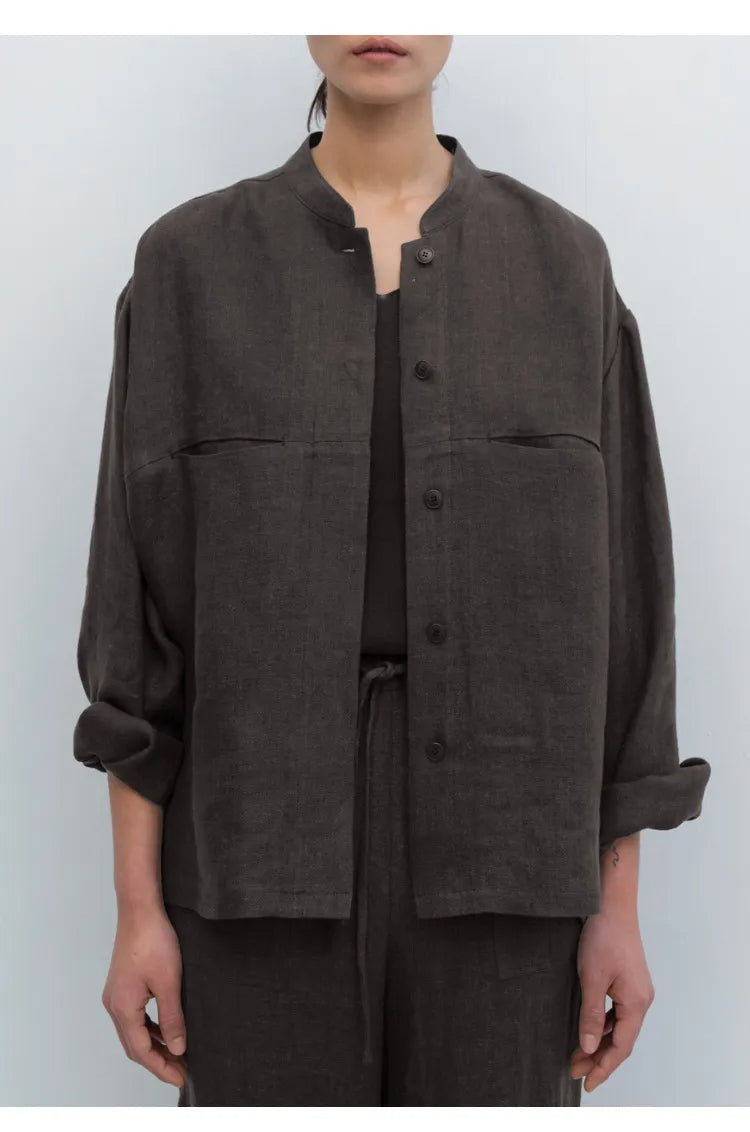 NOVAM – Women's Oversized Linen Shirt