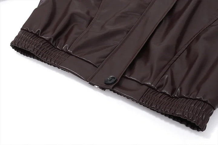 AKANE - Oversized Vegan Leather Jacket