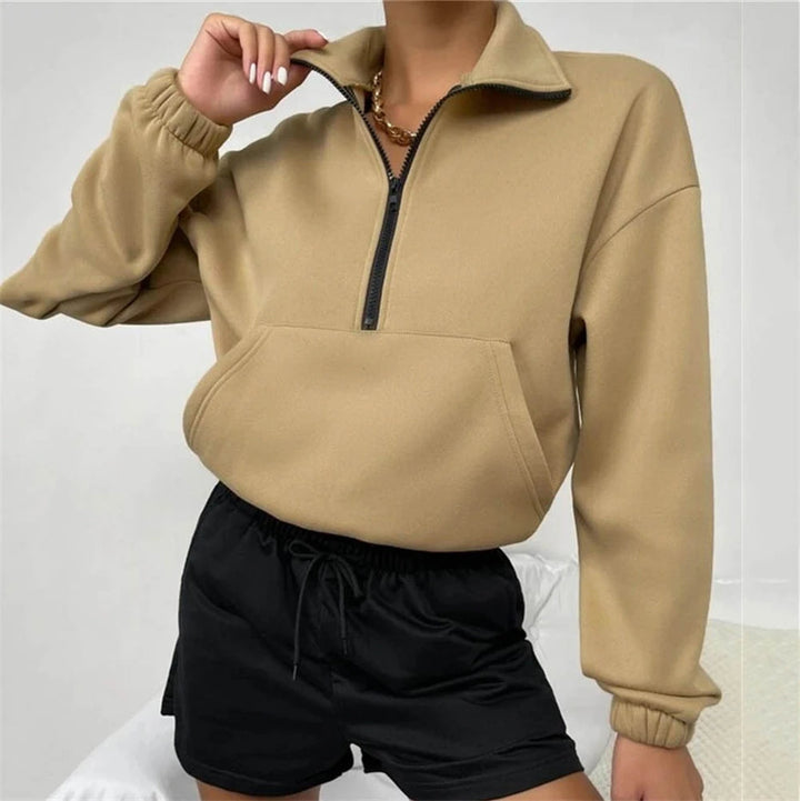FEALINA - Women's Half-Zip Fleece Pullover