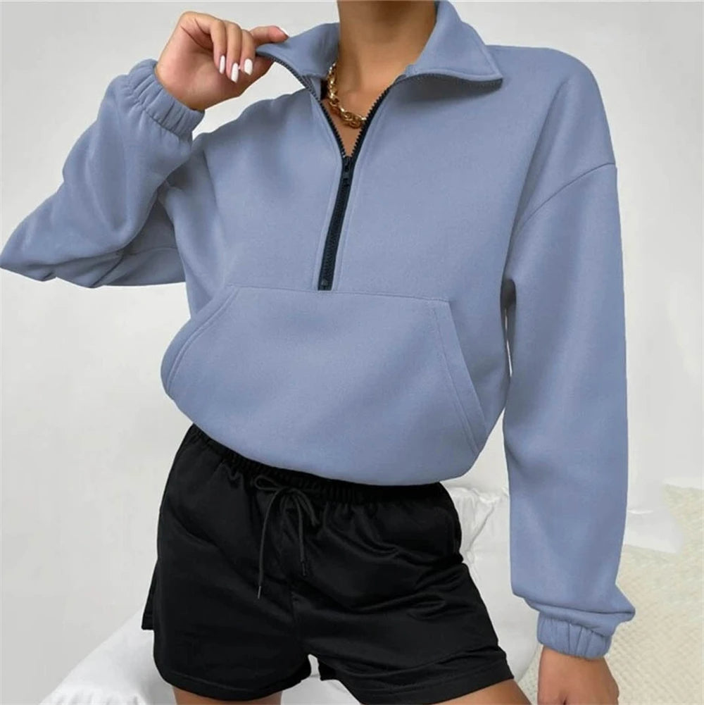 FEALINA - Women's Half-Zip Fleece Pullover