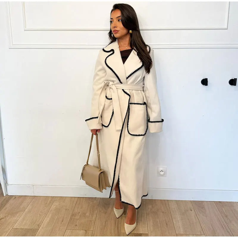 DAILA - Women's Longline Military Trench Coat