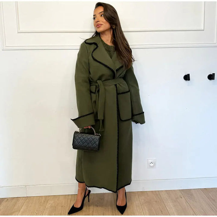 DAILA - Women's Longline Military Trench Coat