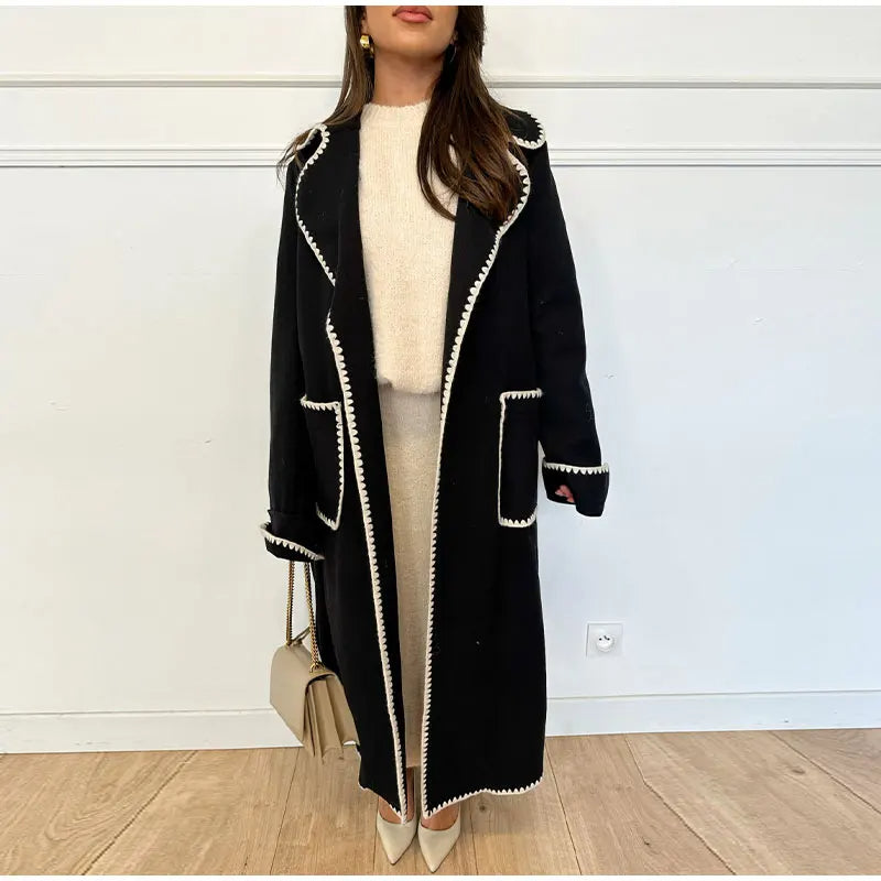 DAILA - Women's Longline Military Trench Coat