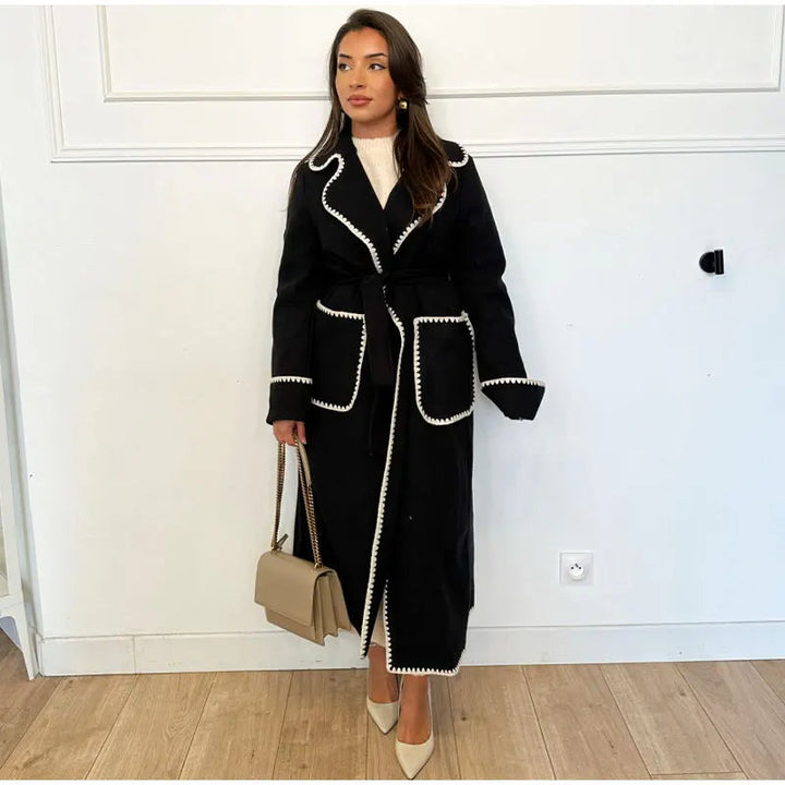 DAILA - Women's Longline Military Trench Coat