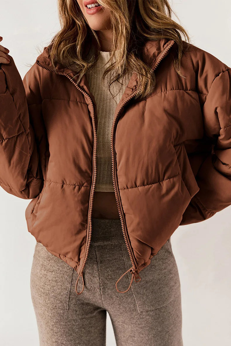 RAELYN – Puffer Jacket with Cinched Waist