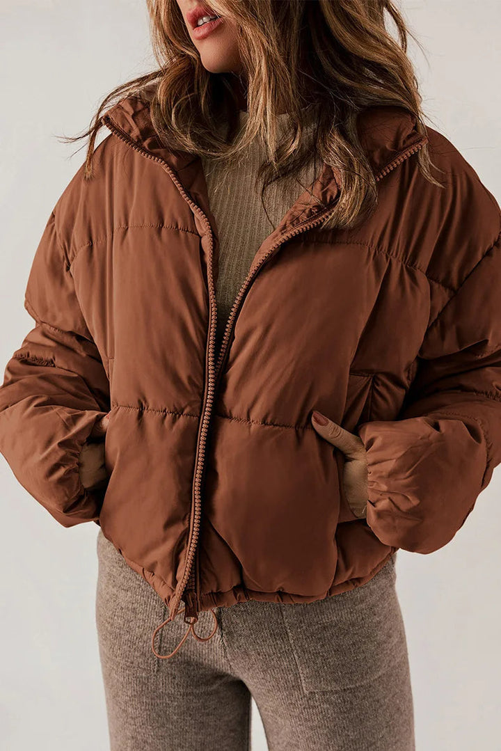 RAELYN – Puffer Jacket with Cinched Waist