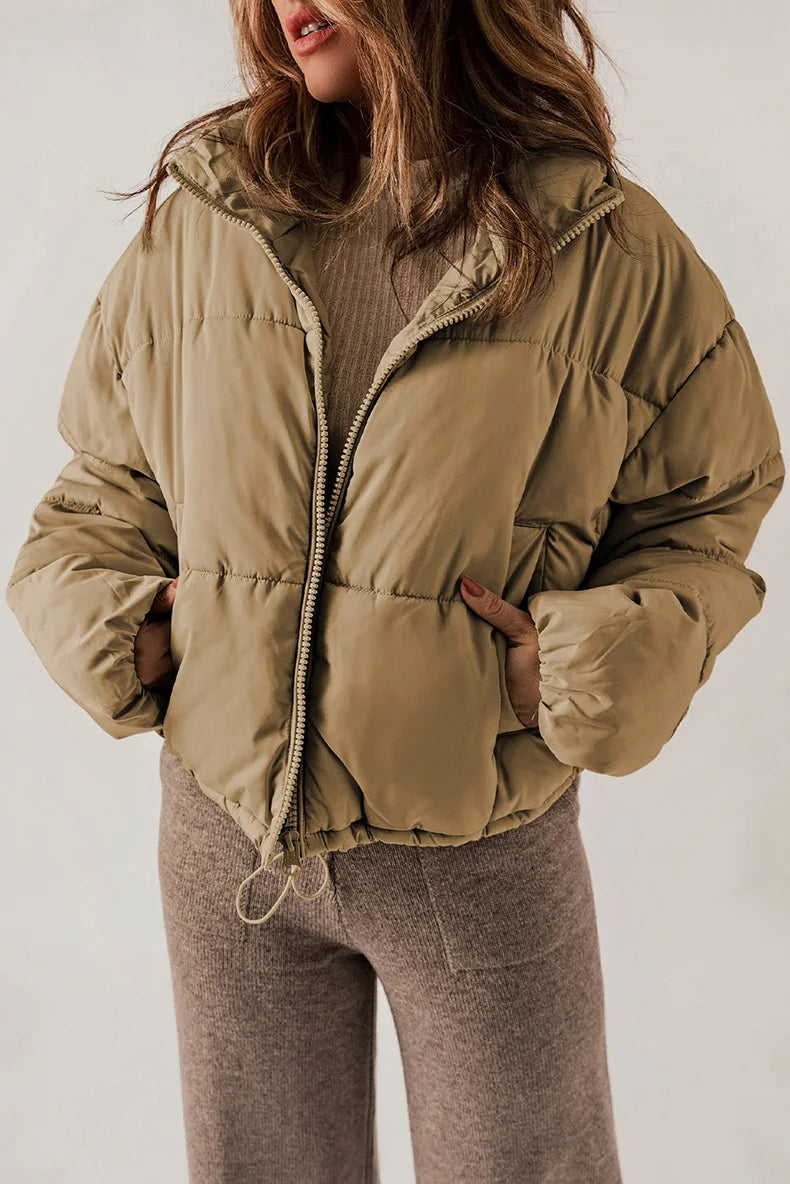 RAELYN – Puffer Jacket with Cinched Waist