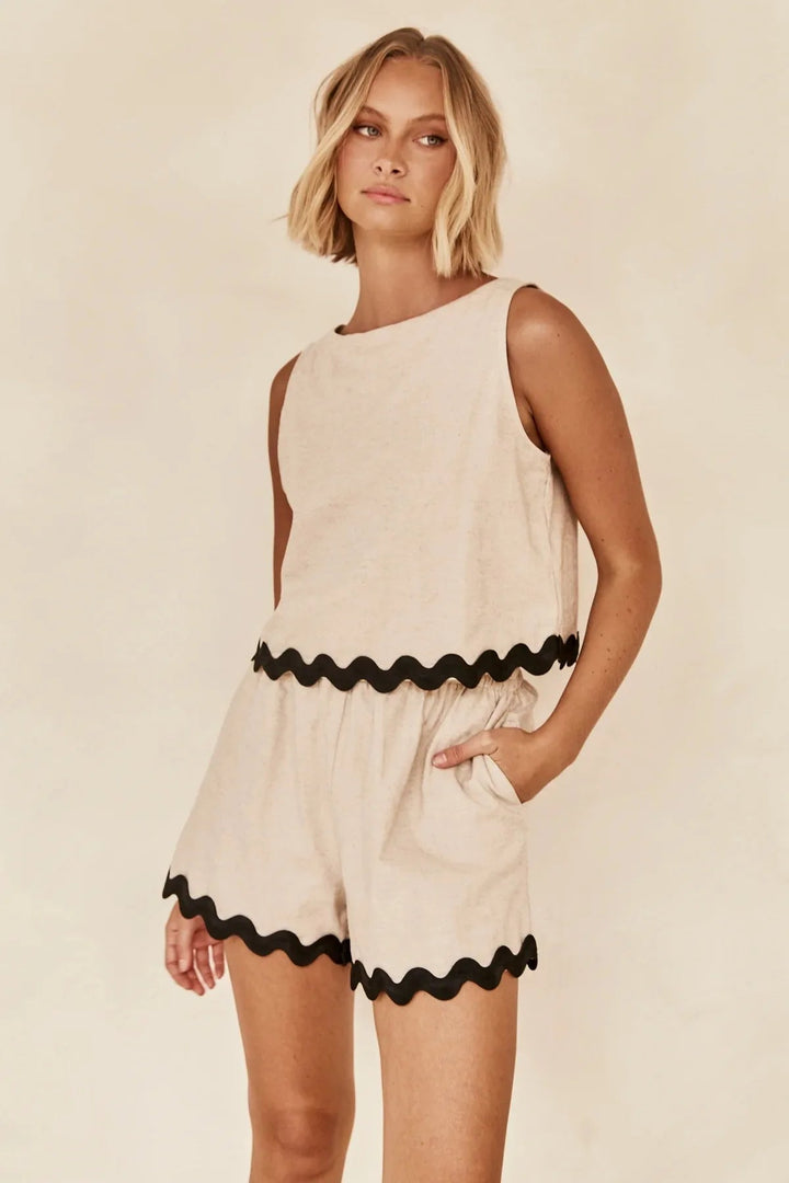 LORENA – Scalloped Summer Two-Piece Set
