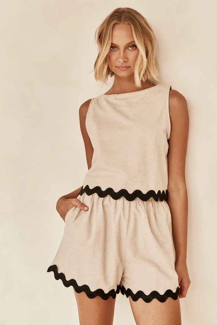 LORENA – Scalloped Summer Two-Piece Set