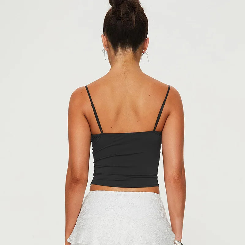 ORIEL -  Black Cinched Bust Camisole