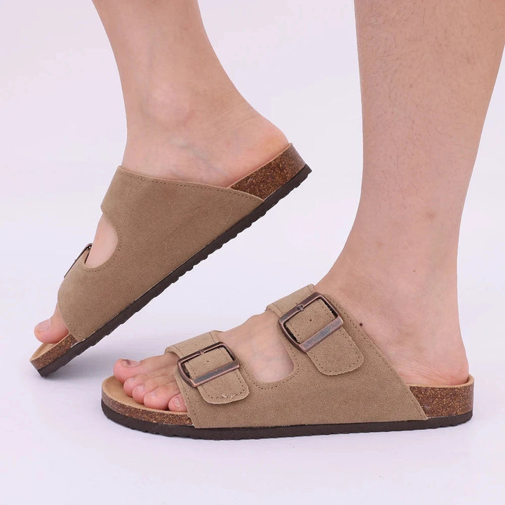 ORADON – Suede Buckle Strap Sandals