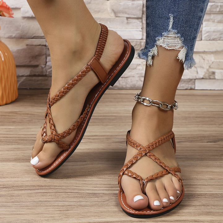 CHELS  - Braided Flat Thong Sandals