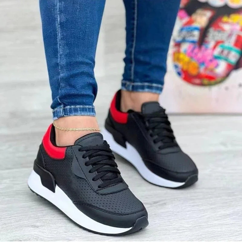 HIGA - Women's Tri-Color Athletic Sneakers