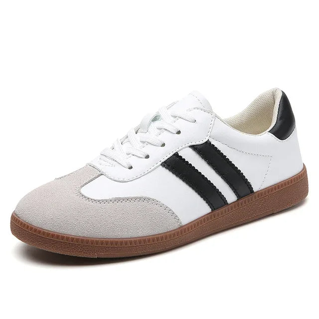MACI - Women's Retro-Inspired Cream Sneakers