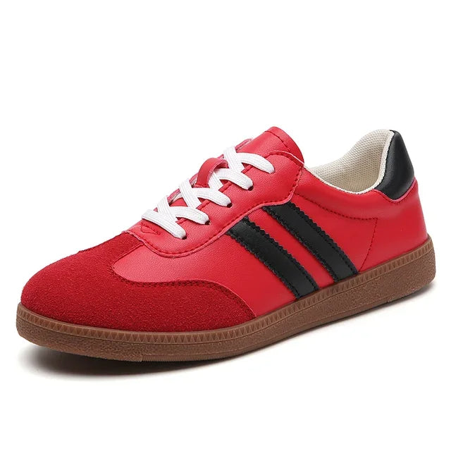 MACI - Women's Retro-Inspired Cream Sneakers