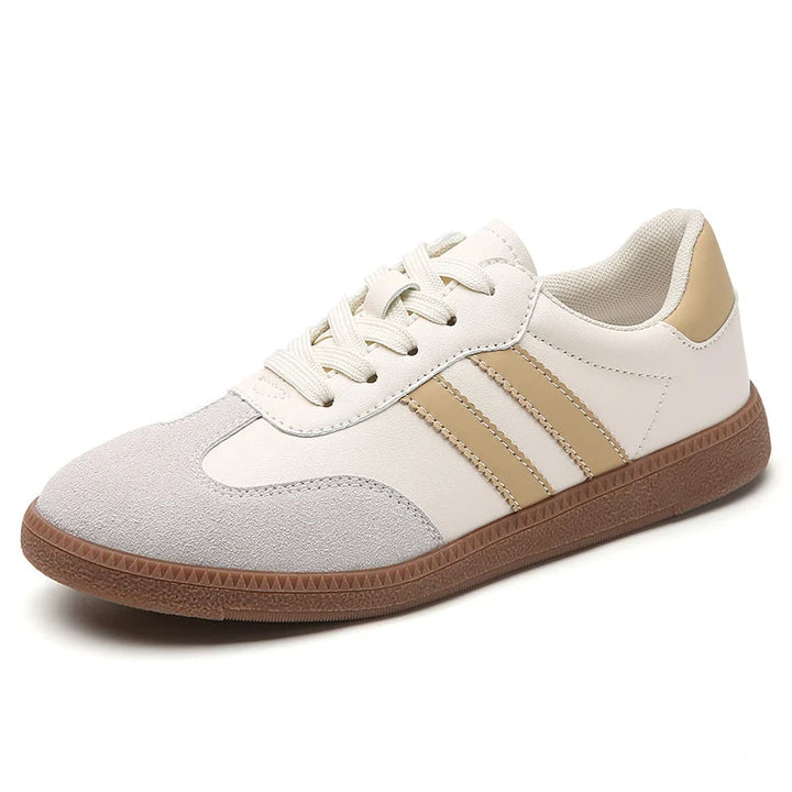 MACI - Women's Retro-Inspired Cream Sneakers