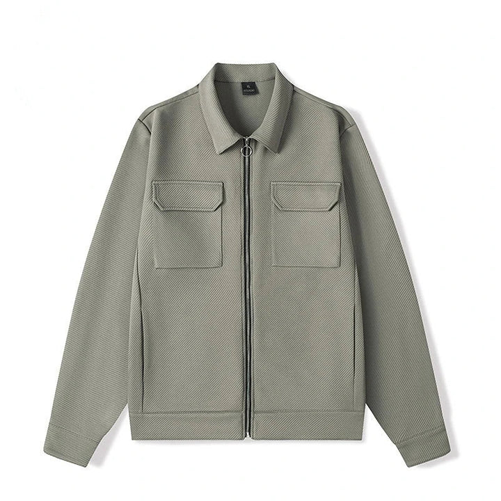 RONAN – Men’s Textured Zip Jacket