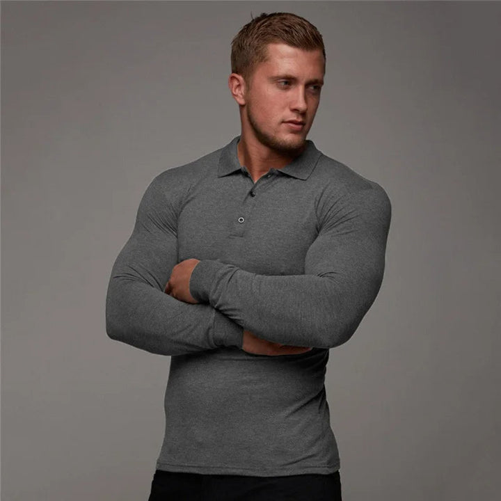 JAKETT – Slim-Fit Long-Sleeve Polo