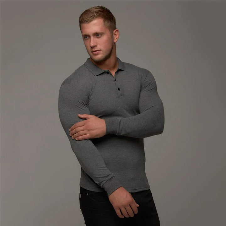 JAKETT – Slim-Fit Long-Sleeve Polo