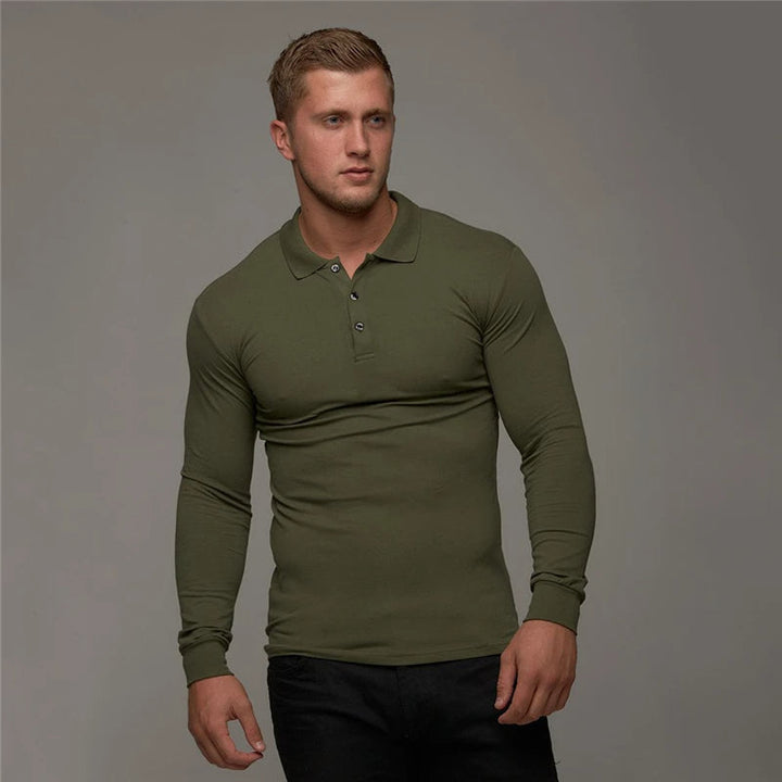 JAKETT – Slim-Fit Long-Sleeve Polo