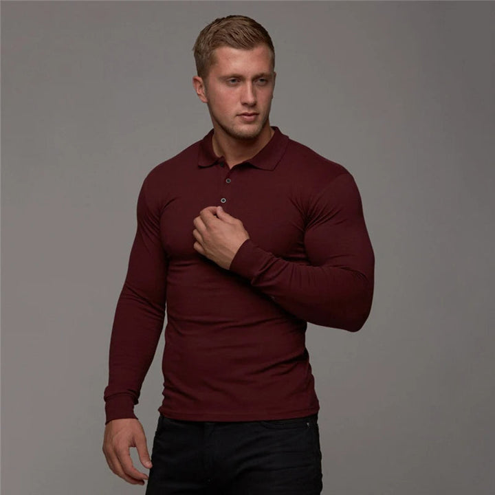 JAKETT – Slim-Fit Long-Sleeve Polo